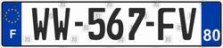 Car number france