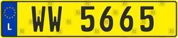 Luxembourg car number